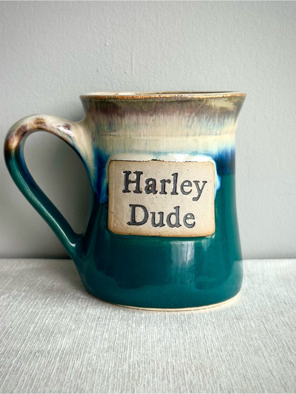 HARLEY DUDE handmade XL ceramic mug ⭐️
